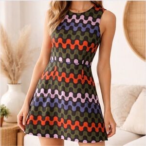 Nooworks Edie Ditto Retro Mod Cotton Twill Pocket A-Line Mini Dress